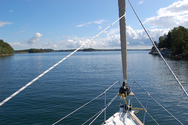Navegando en barco